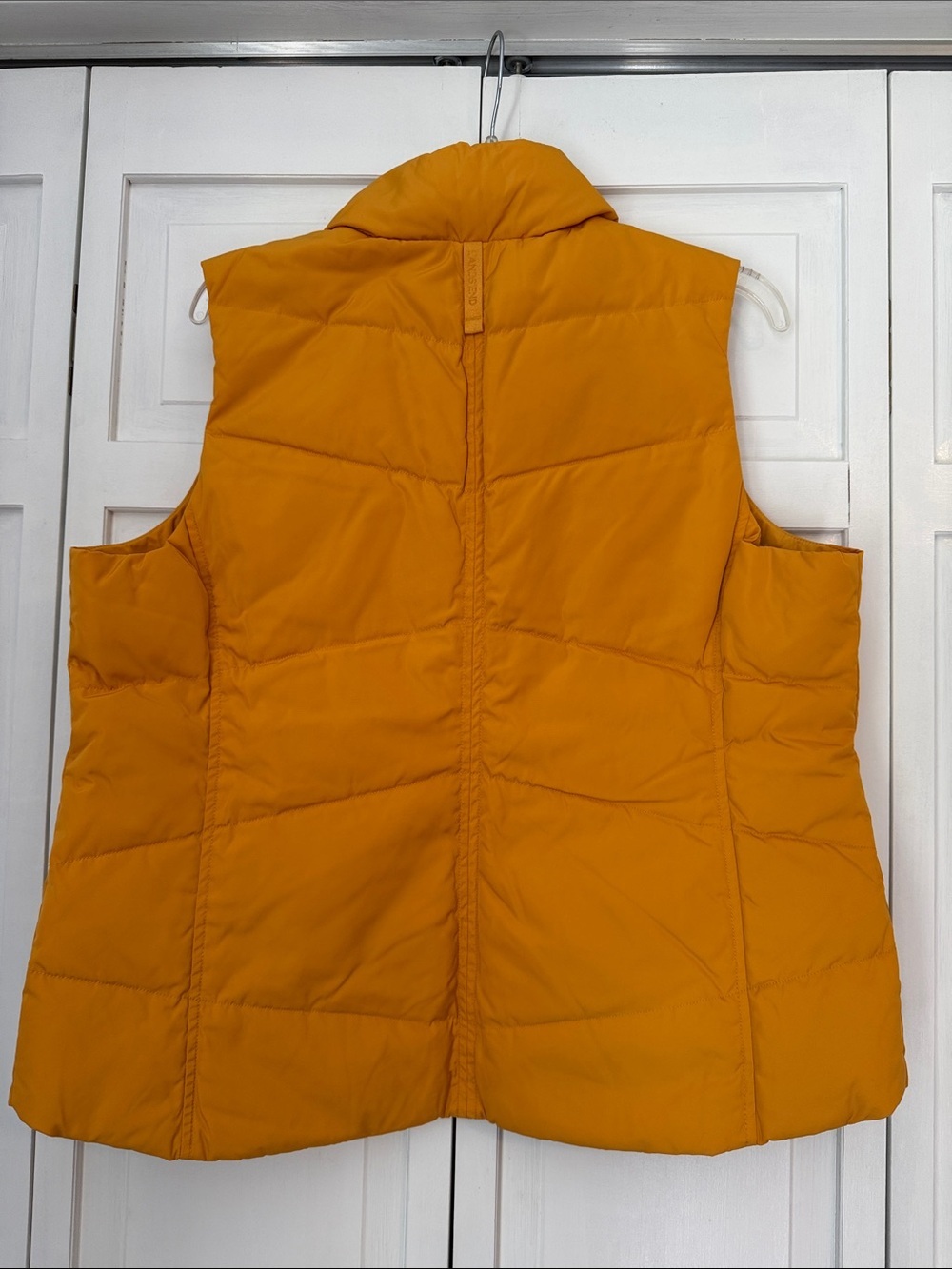 Lands' End Women's Down Puffer Vest Yellow Petite Large NWT - Picture 5 of 7